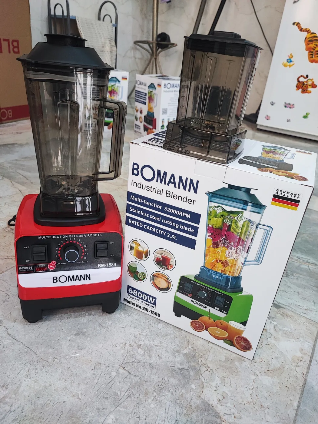 خلاط بومان صناعي 6800 واط | BOMANN Industrial Blender 6800W