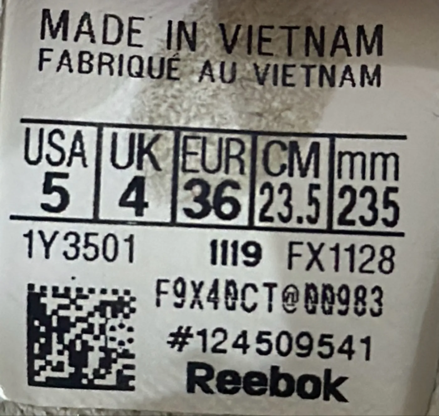 حذاء ريبوك (Reebok) أصلي