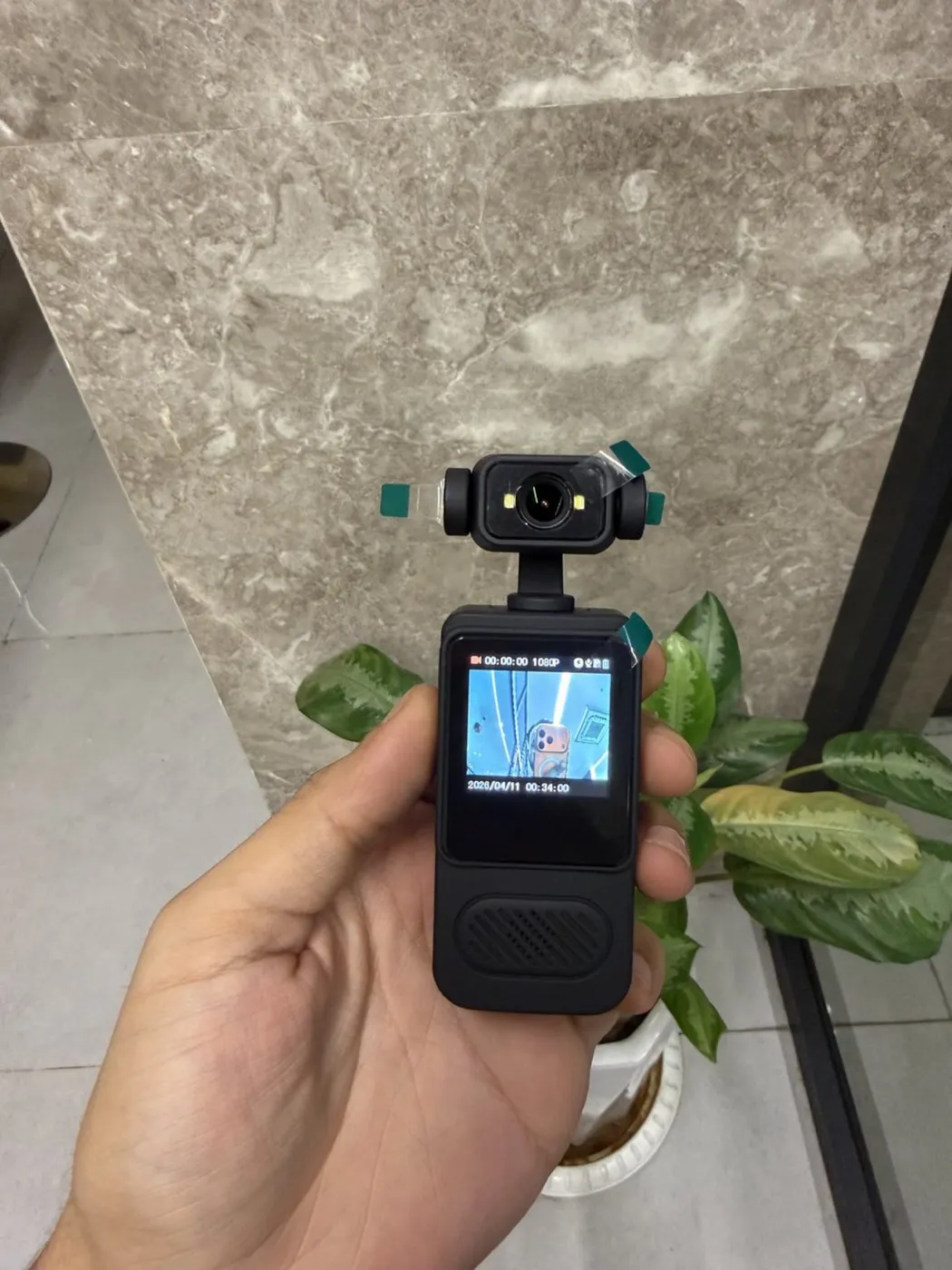 كاميرا محمولة تصوير 4k جديده 180 درجه | Handheld Gimbal Camera