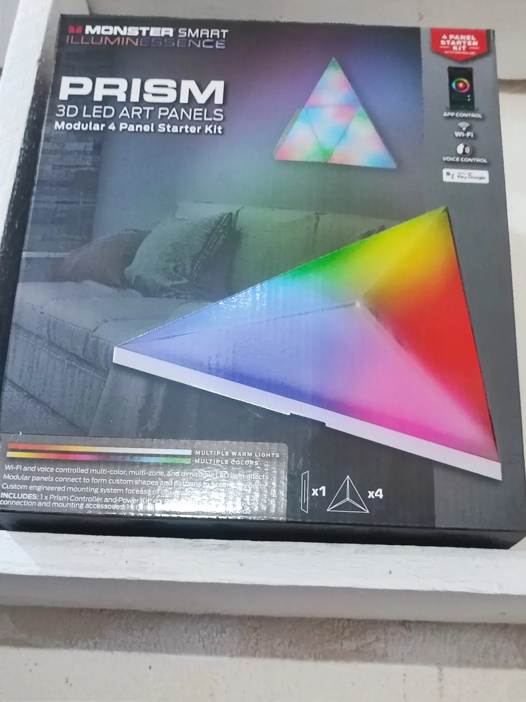ألواح إضاءة LED ذكية مونستر بريزم | Monster Prism Smart LED Art Panels