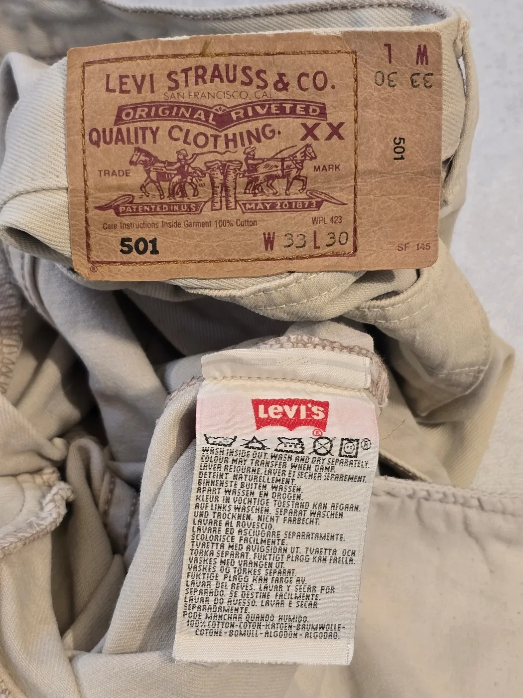 بنطرون جينز Levis  لون بيج - صورة 5