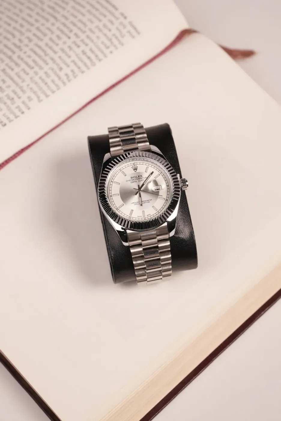 ساعة ROLEX كوبي اطار مسنن - صورة 2