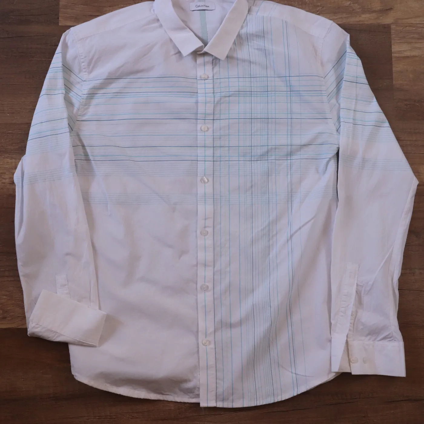 قميص كالفن كلاين رجالي مخطط | Calvin Klein Men's Striped Shirt