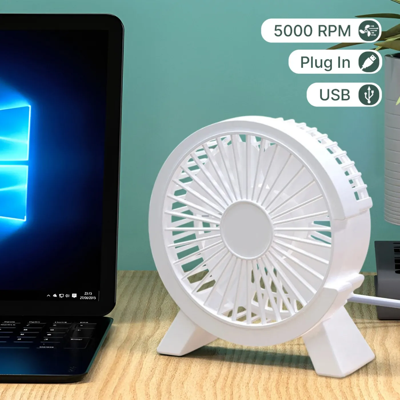 مروحة USB صغيرة للمكتب 5000 RPM