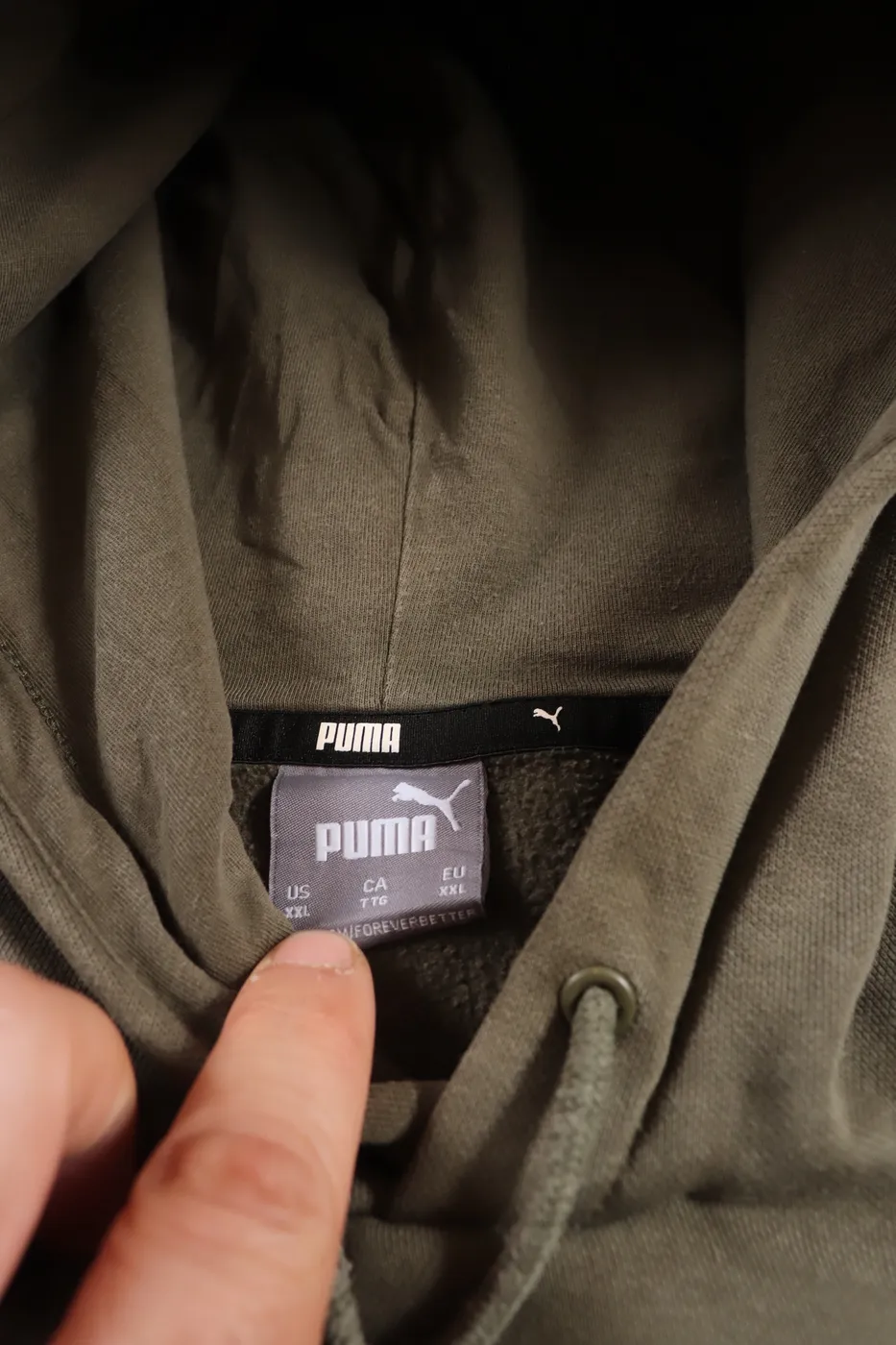 هودي PUMA لون زيتوني - صورة 4