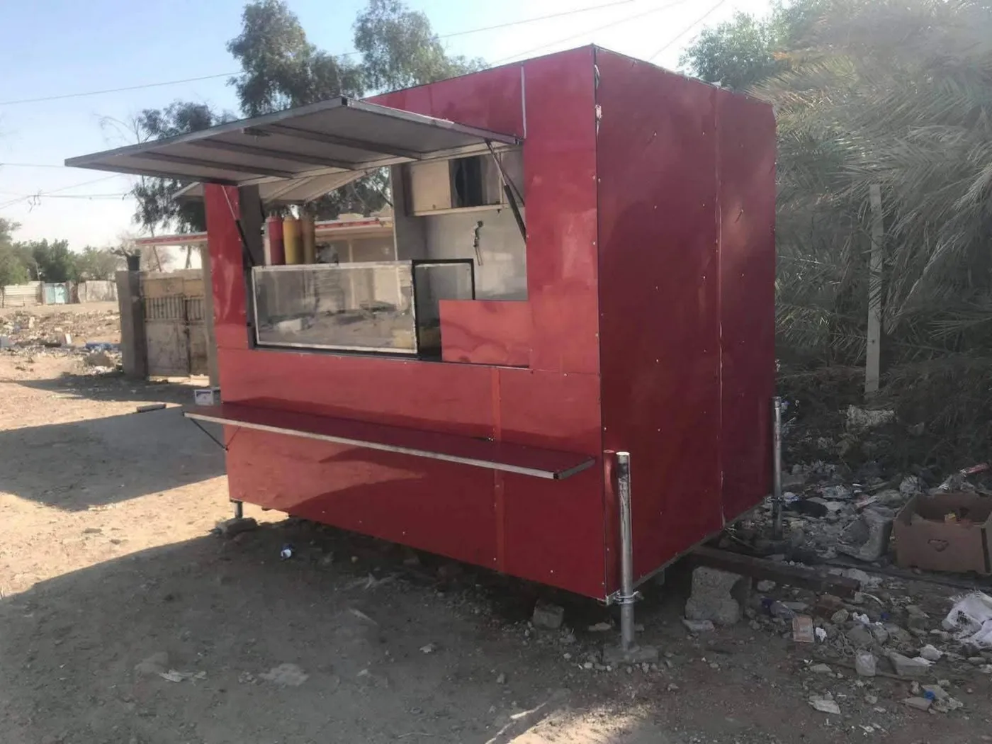 كرفان متنقل مطعم عنوان بغداد
