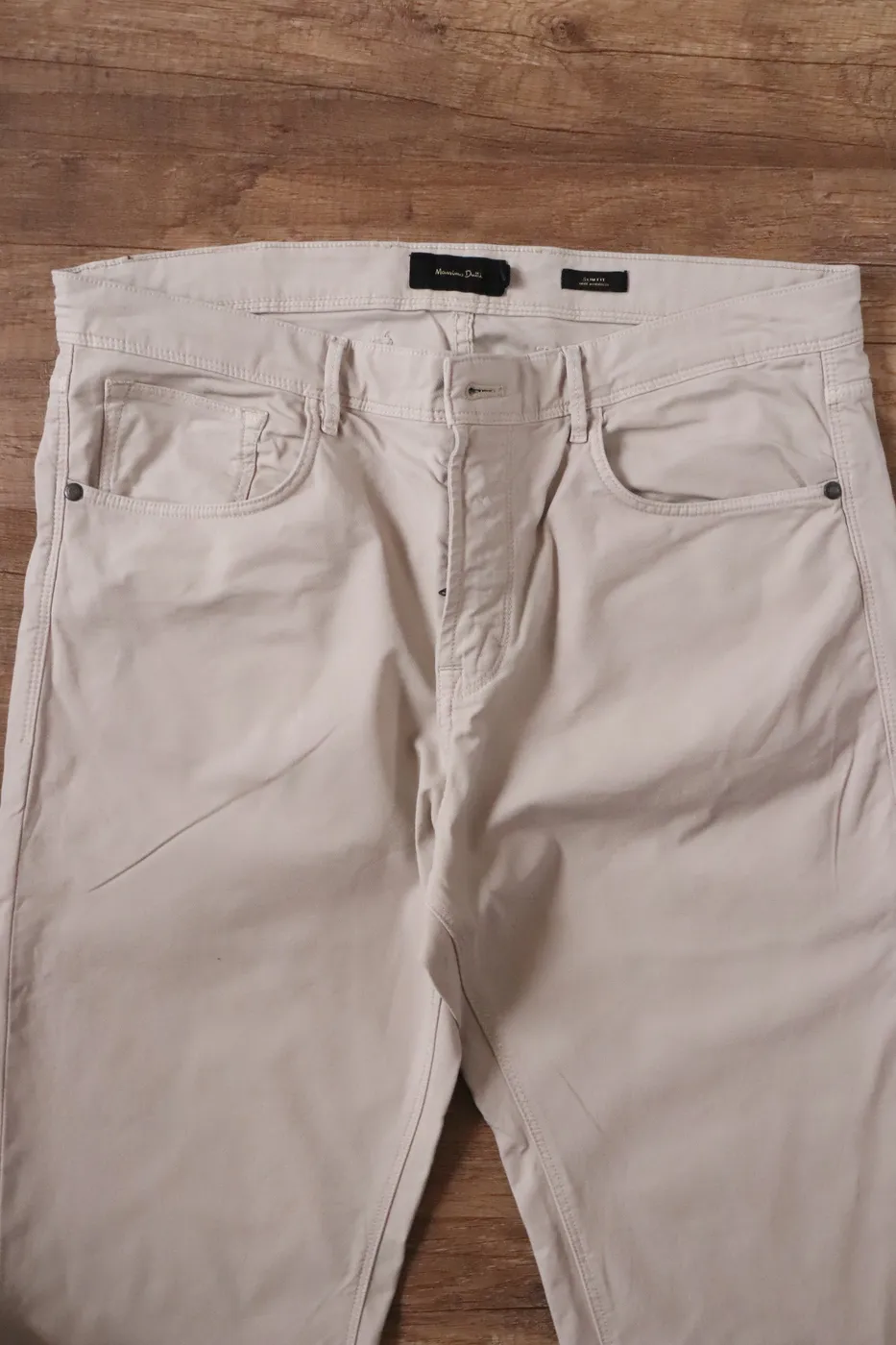 بنطرون Massimo Dutti رجالي بيجي - صورة 4
