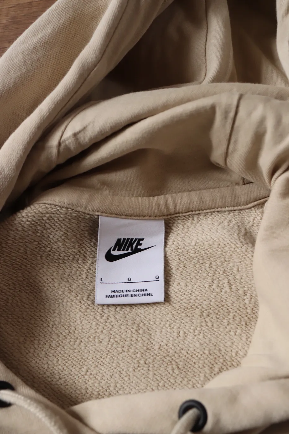 هودي نايكي بيجي | Nike Beige Hoodie - صورة 4