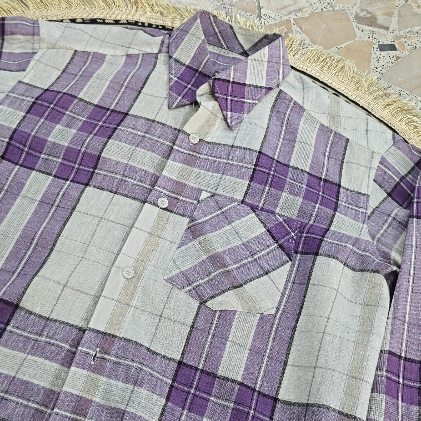 قميص كاروهات رجالي | Men's Plaid Shirt