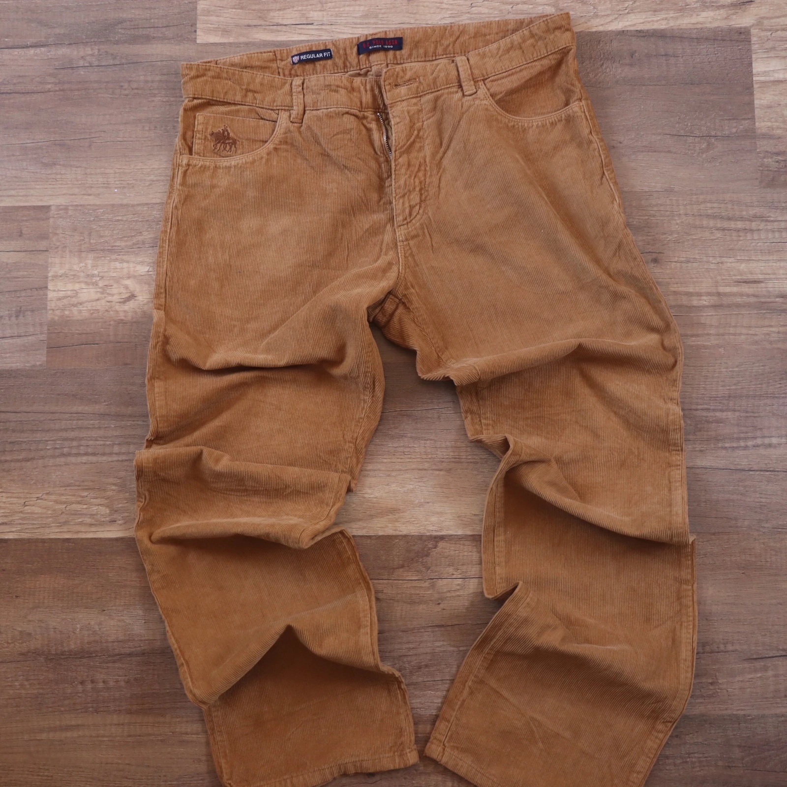 بنطرون كوردروي بولو | Brown Corduroy Pants - صورة 2