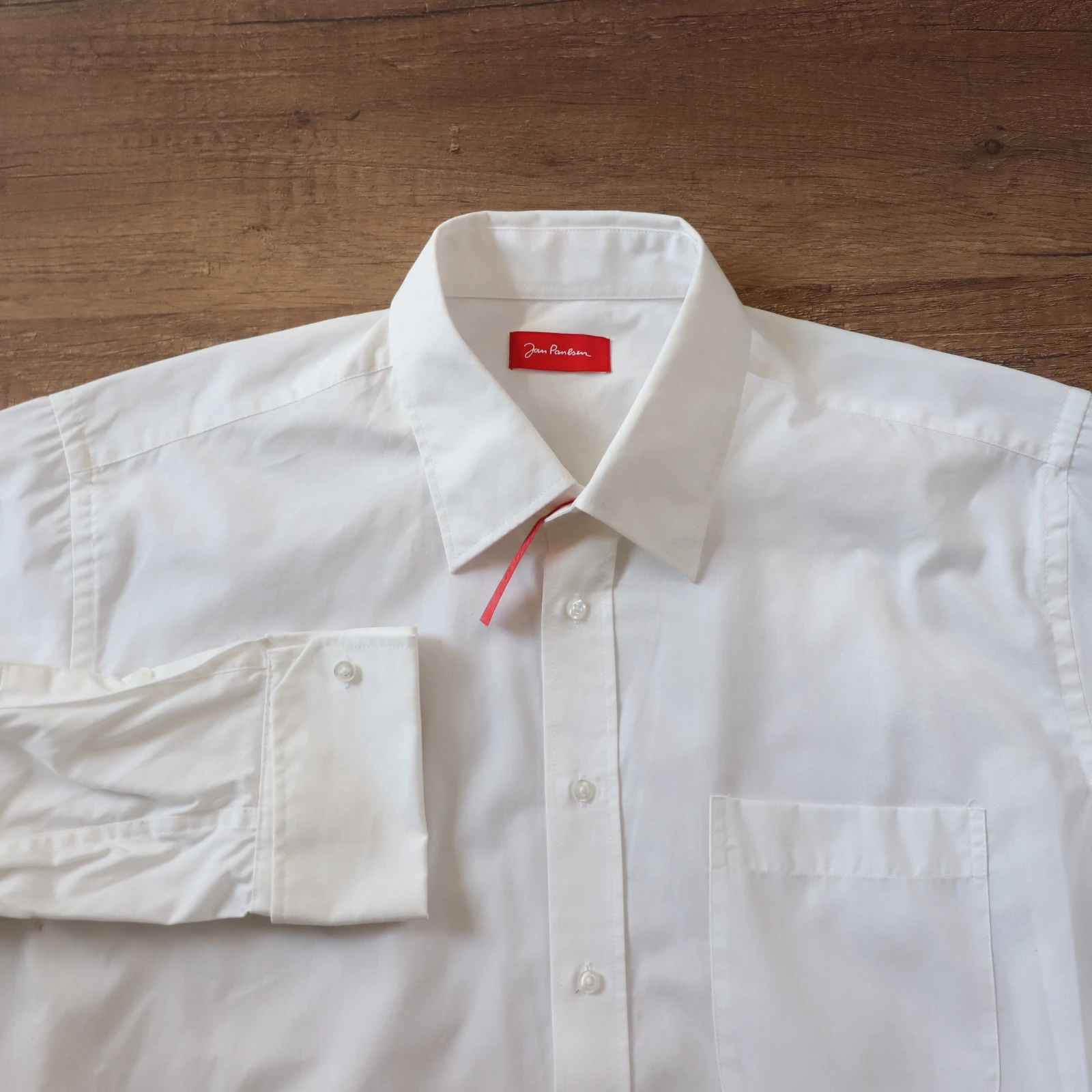 قميص أبيض رجالي من جان بولسن | Jean Paulsen Men's White Shirt