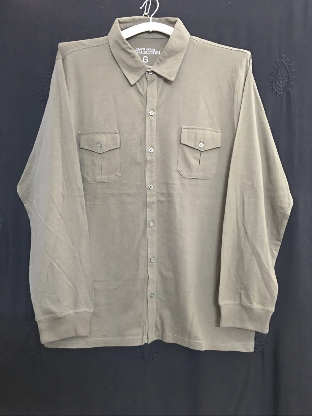 قميص رجالي بأكمام طويلة من كلوك هاوس | CLOCK HOUSE Men's Long Sleeve Shirt