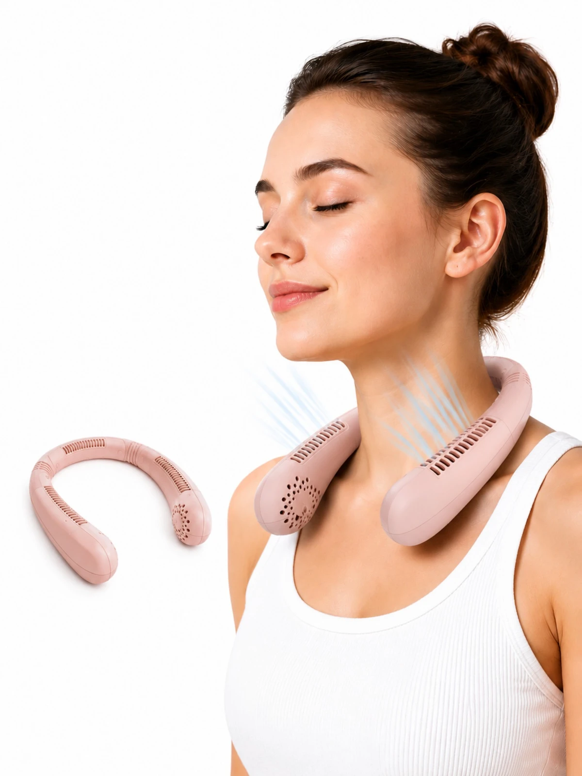 مروحة رقبة محمولة بدون شفرات | Bladeless Portable Neck Fan
