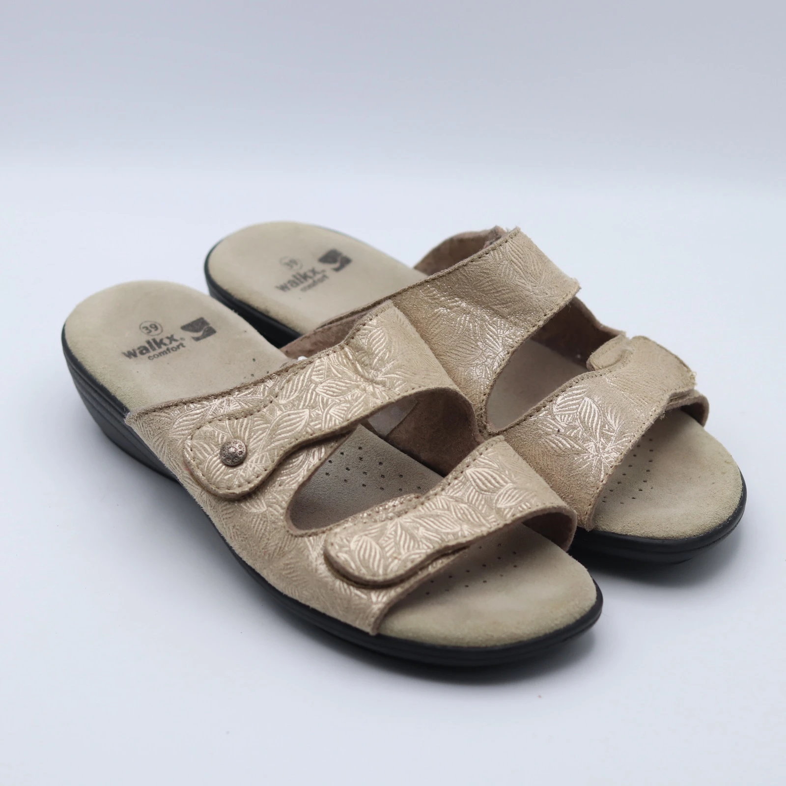 صندل نسائي walkx comfort ذهبي