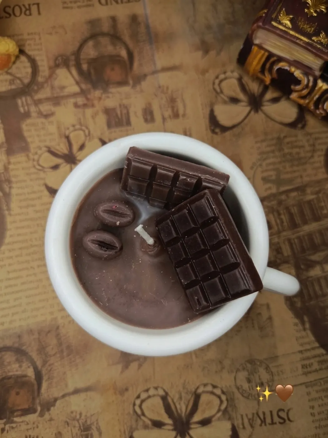 شمعة معطرة بشكل كوب قهوة ☕🤎 - صورة 3