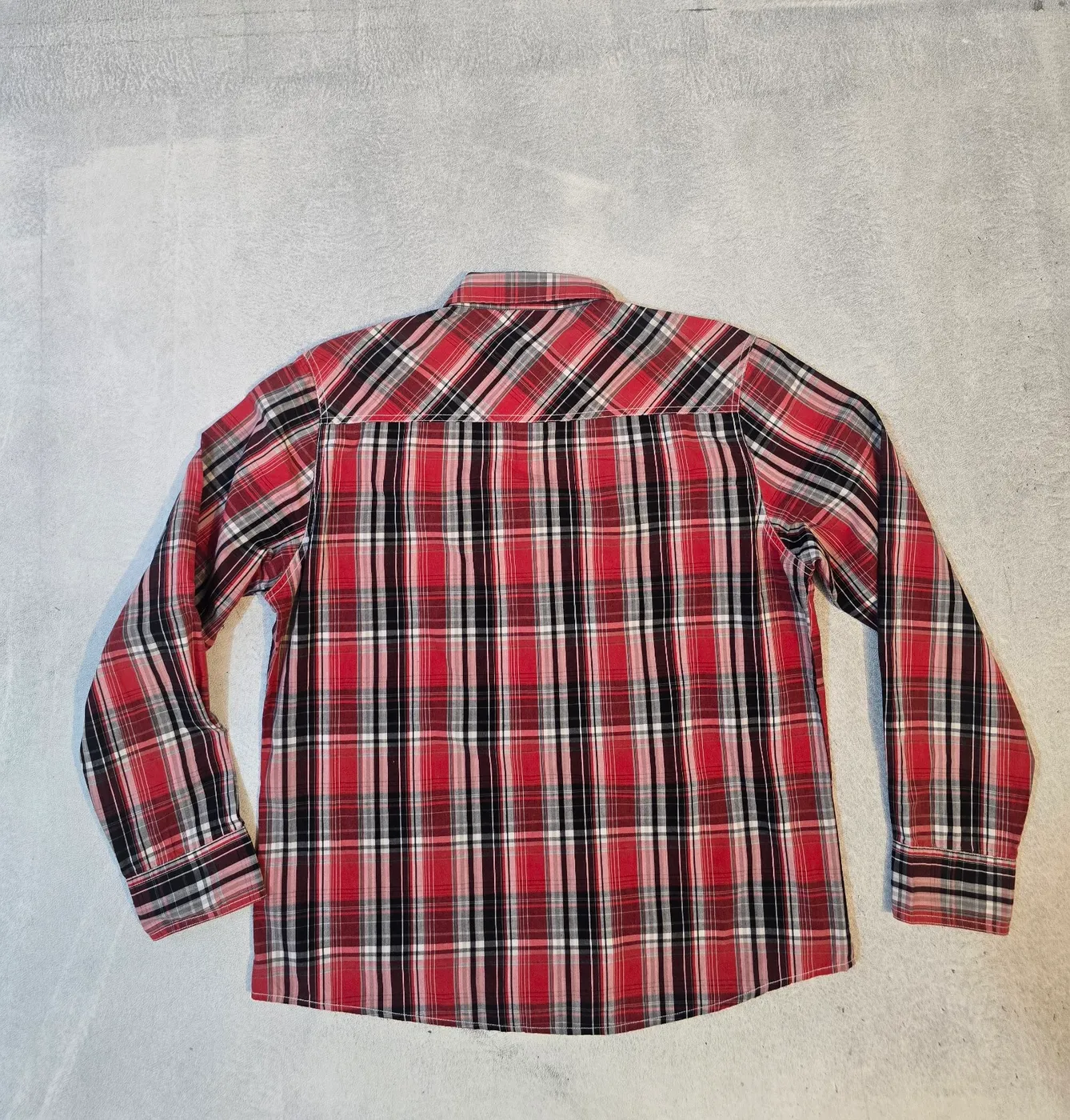 قميص كاروهات لي كوبر رجالي | Lee Cooper Men's Plaid Shirt - صورة 3