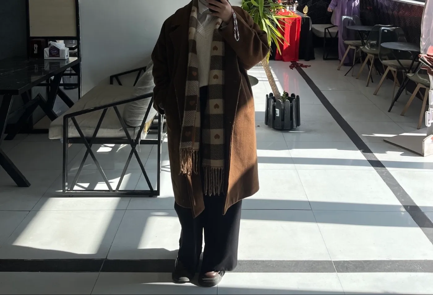 معطف نسائي شتوي طويل