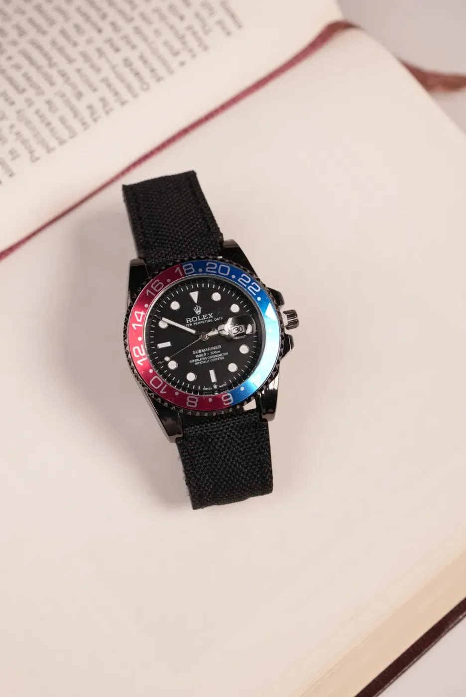 ساعة ROLEX اطار Pepsi كوبي - صورة 4