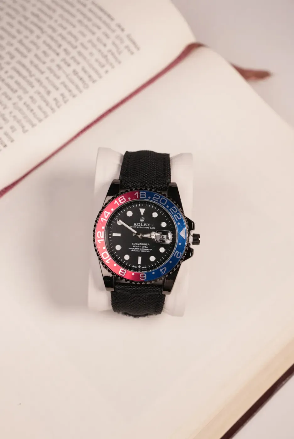 ساعة ROLEX اطار Pepsi كوبي - صورة 2