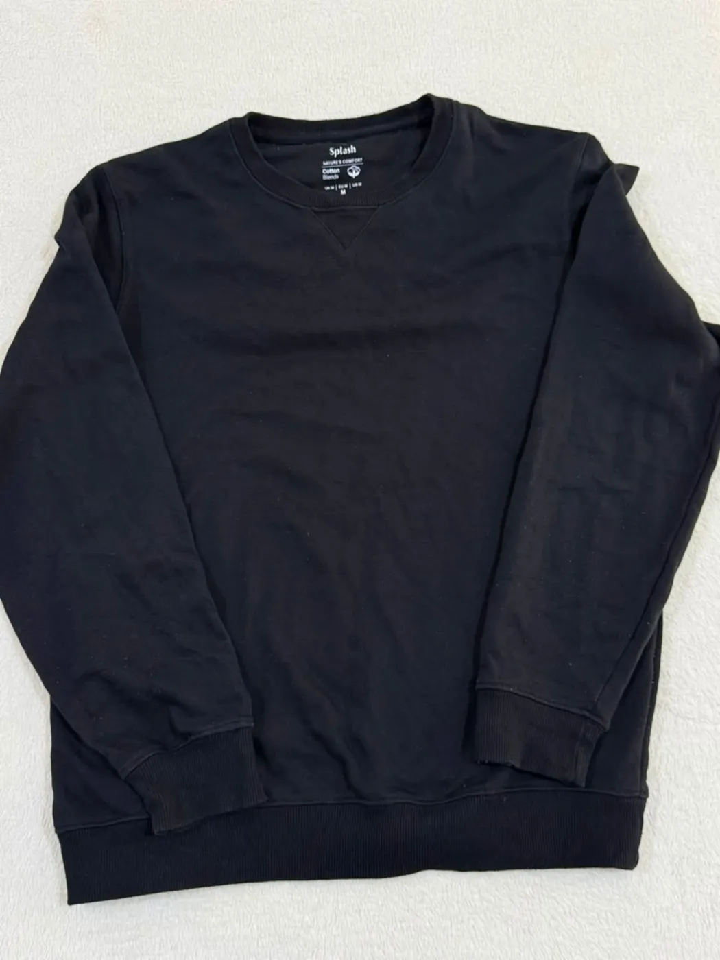 سويتر سبلاش أسود | Splash Black Sweatshirt