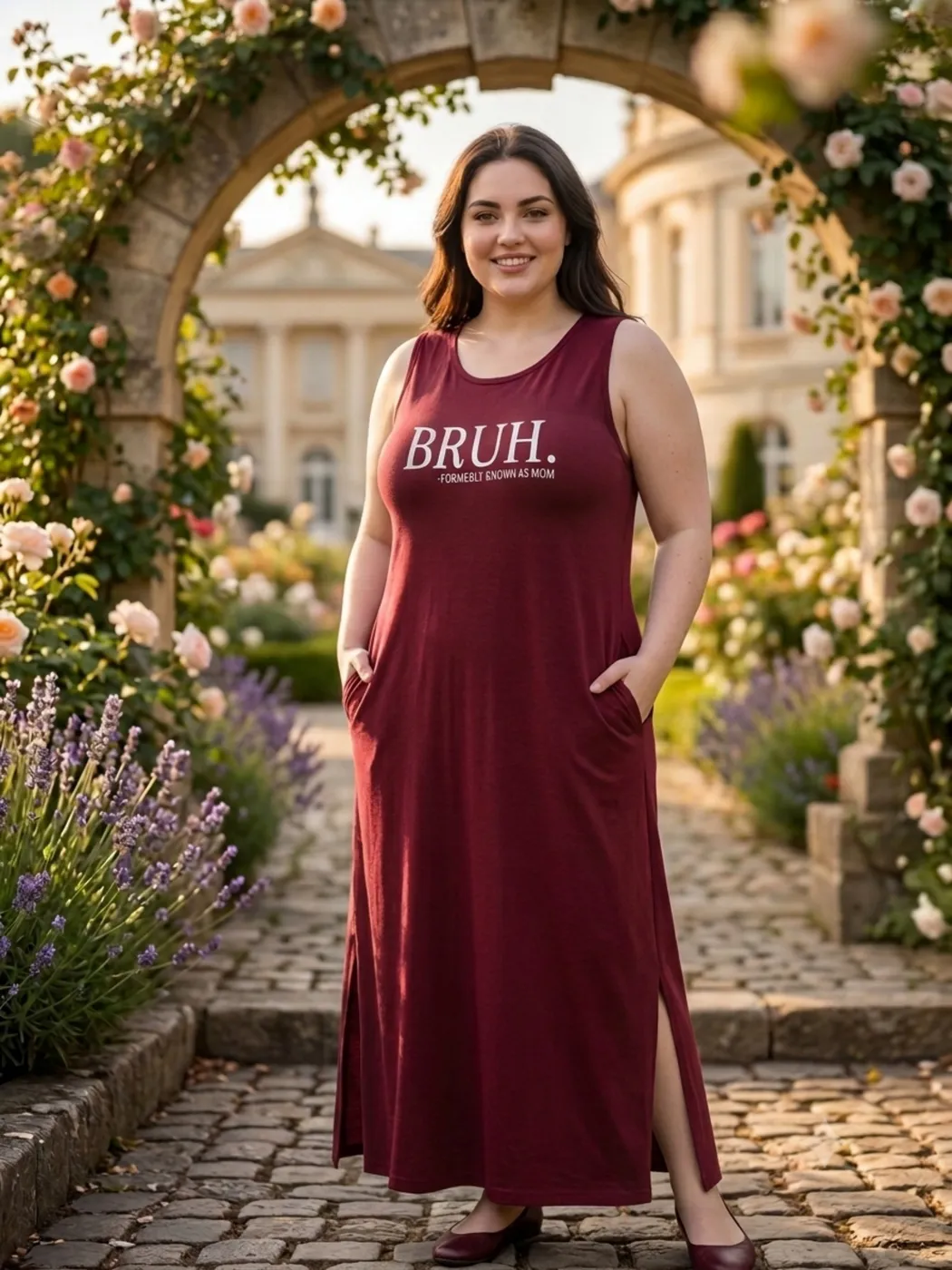 فستان نسائي طويل بدون أكمام | Women's Sleeveless Maxi Dress