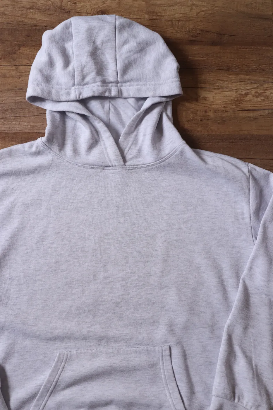 هودي رمادي سادة | Plain Grey Hoodie - صورة 2