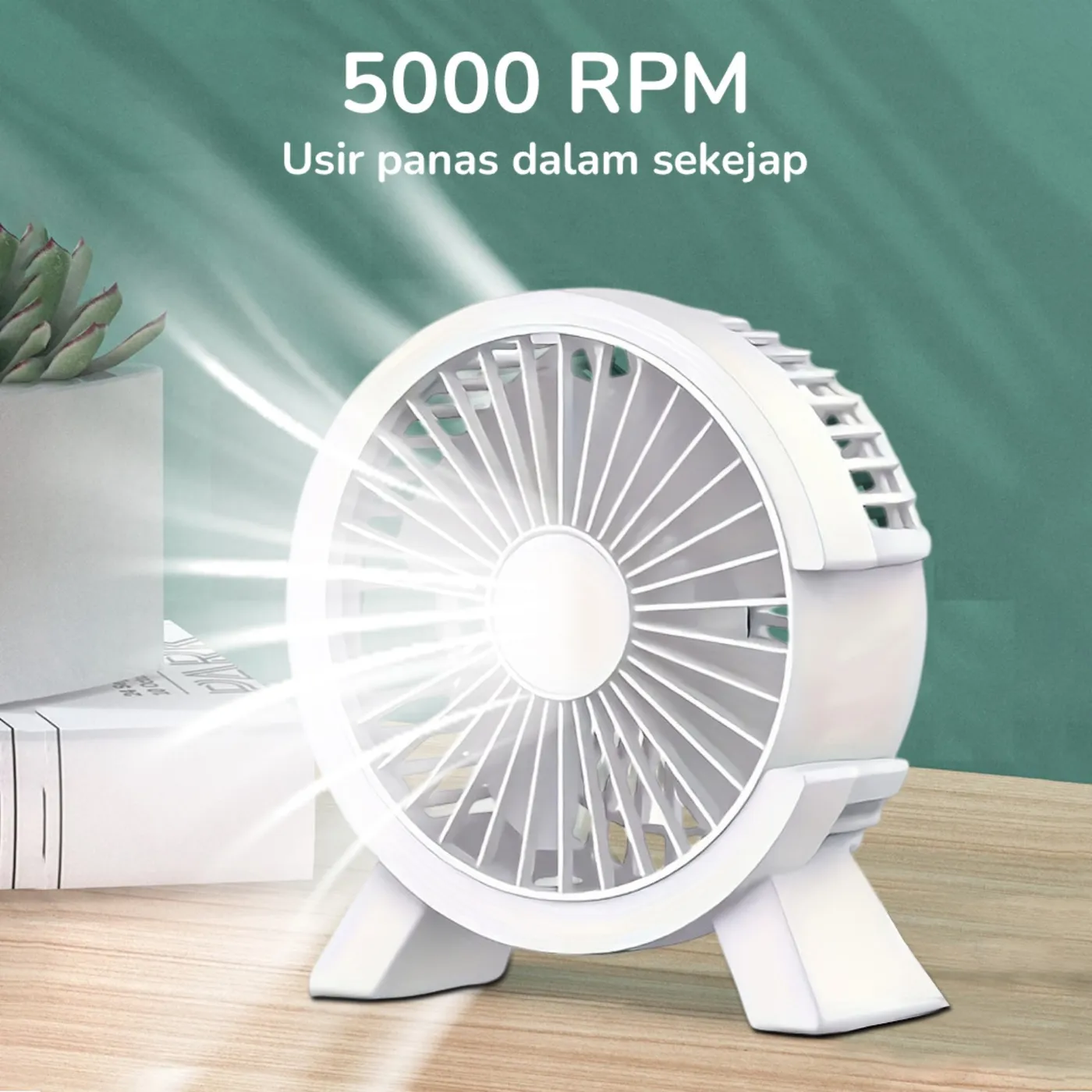 مروحة USB صغيرة للمكتب 5000 RPM - صورة 4