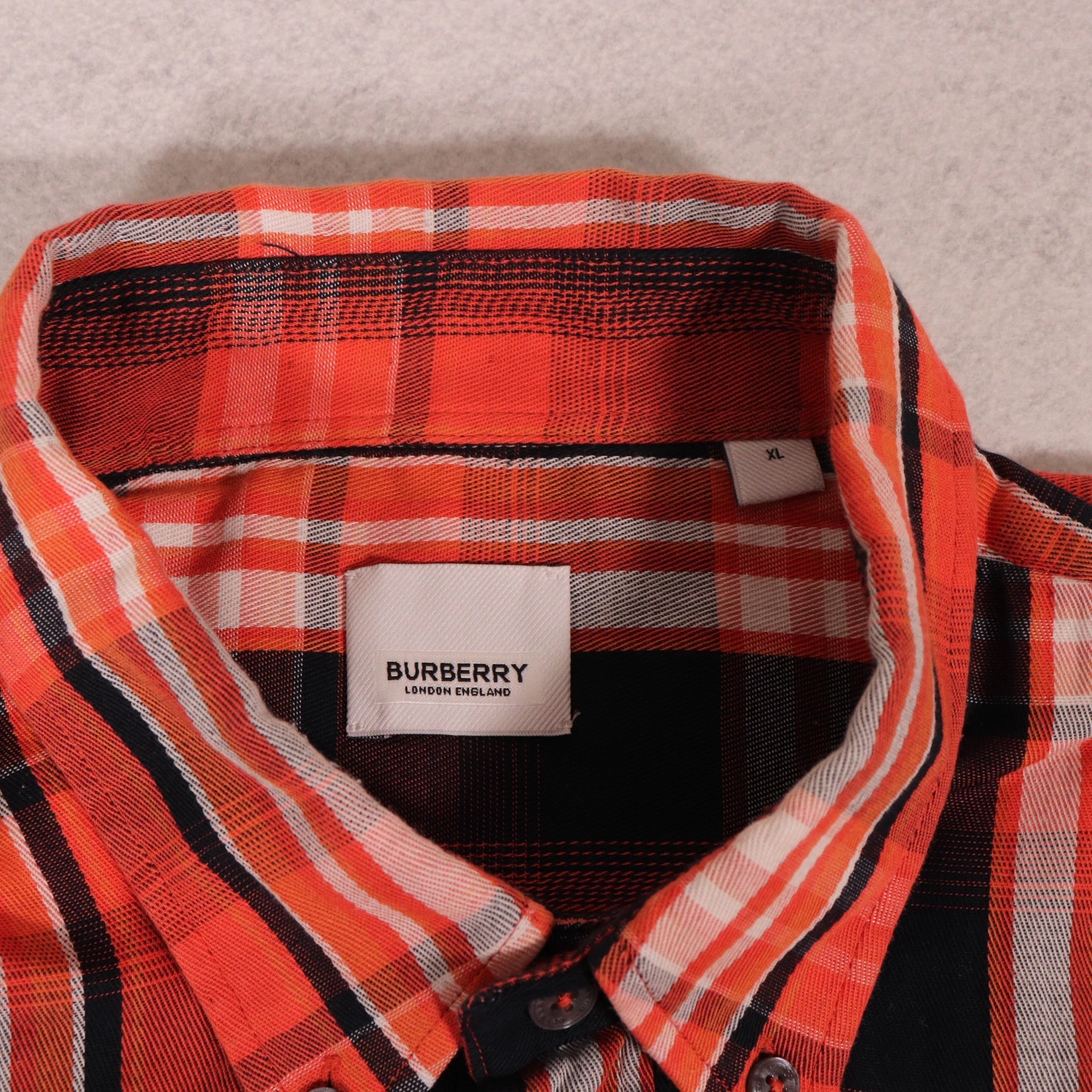 قميص بربري كاروهات أحمر وأسود | Burberry Plaid Shirt Red and Black - صورة 3