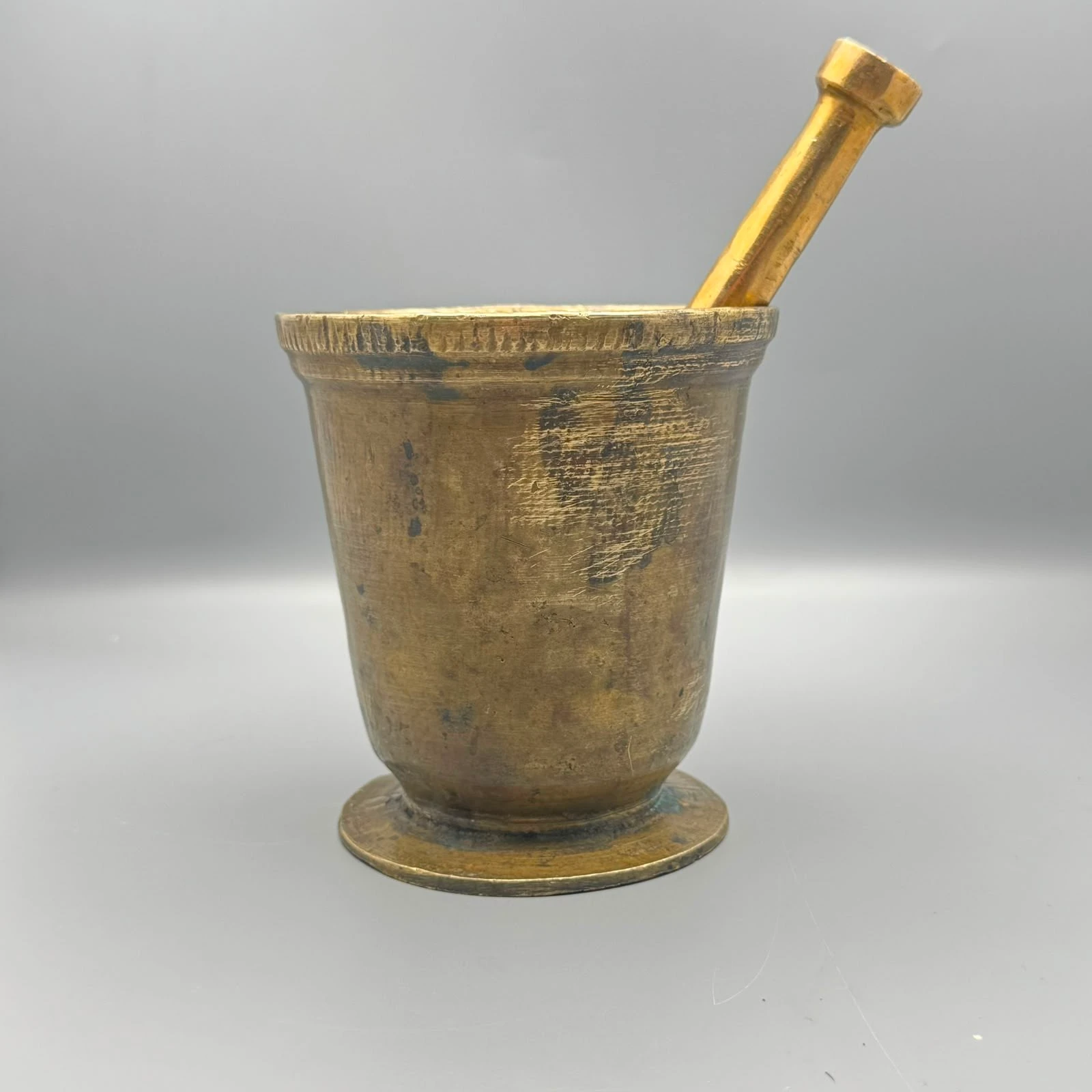 هاون ومدقة نحاسي قديم | Antique Brass Mortar and Pestle