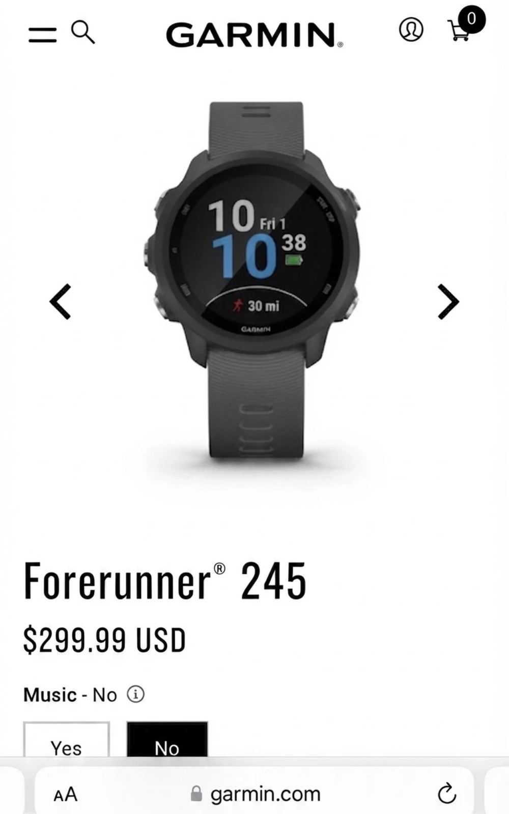 Garmin Forerunner 245