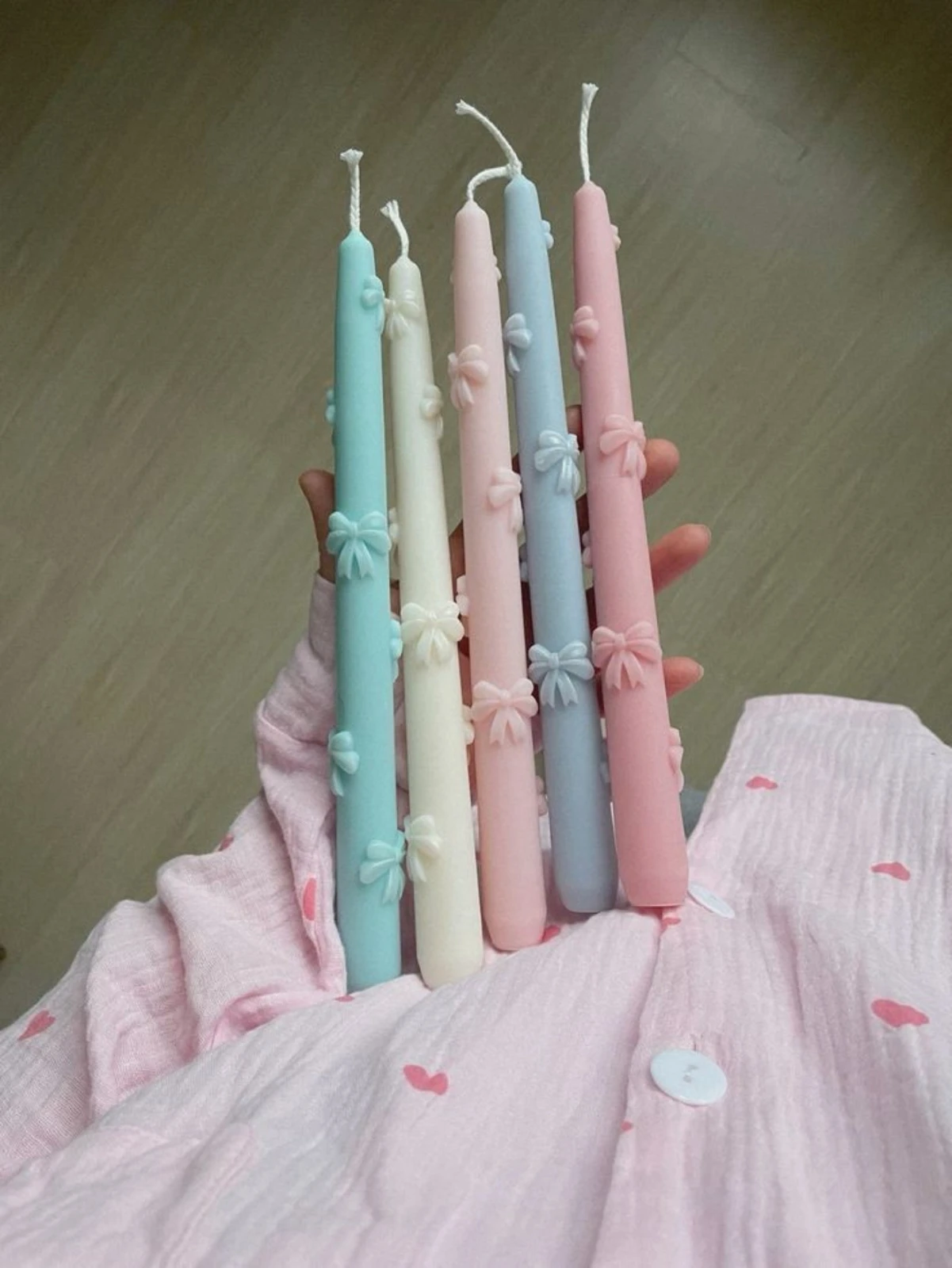 شمع تزييني بألوان باستيل | Pastel Decorative Candles