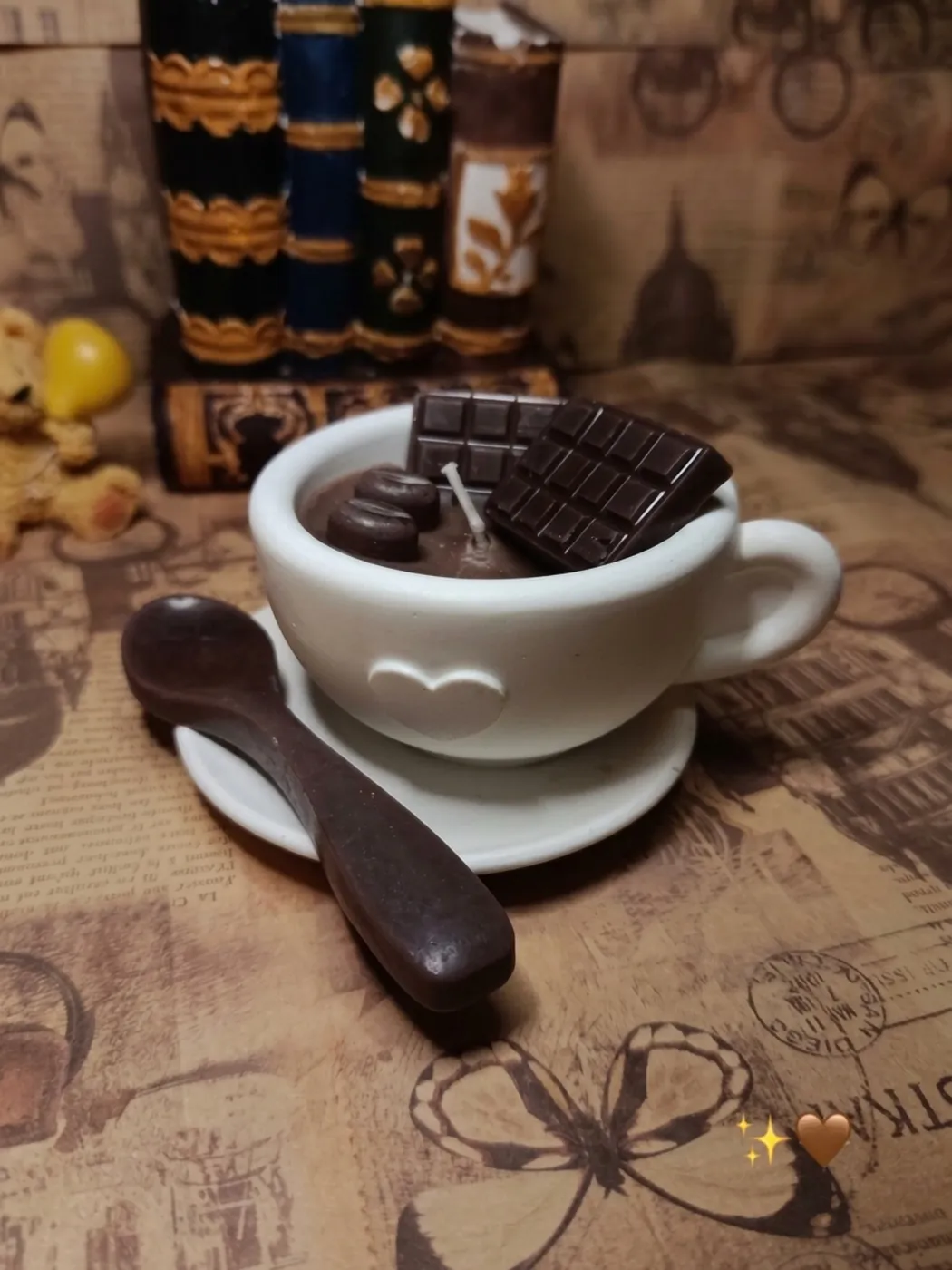 شمعة معطرة بشكل كوب قهوة ☕🤎 - صورة 2