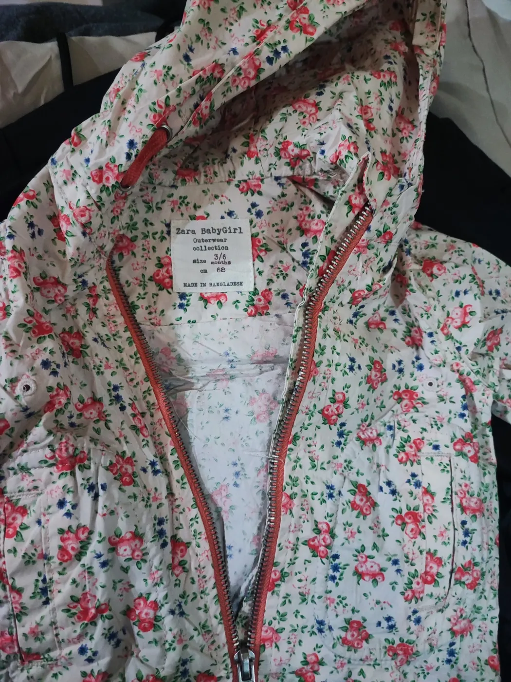جاكيت زارا بناتي | 3-6 أشهر | Zara BabyGirl Jacket | 3-6 Months