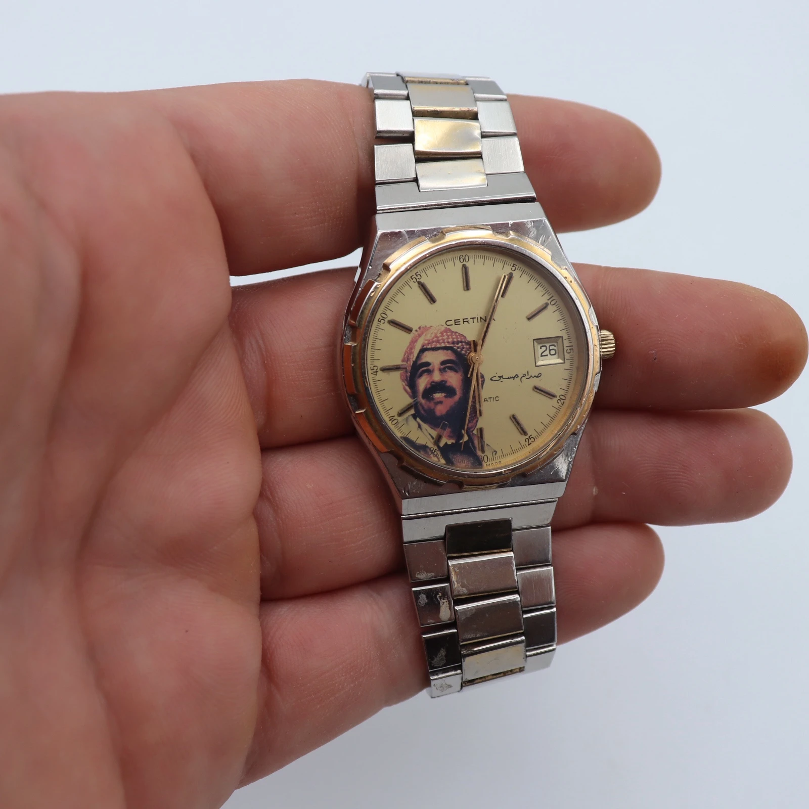 ساعة سيرتينا أوتوماتيكية بصورة صدام حسين | Certina Automatic Watch with Sadda...
