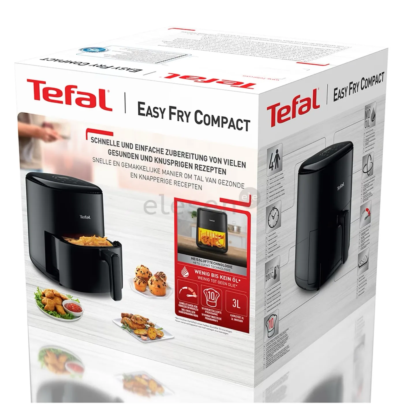 مقلاة تيفال الهوائية المدمجة | Tefal Easy Fry Compact Air Fryer