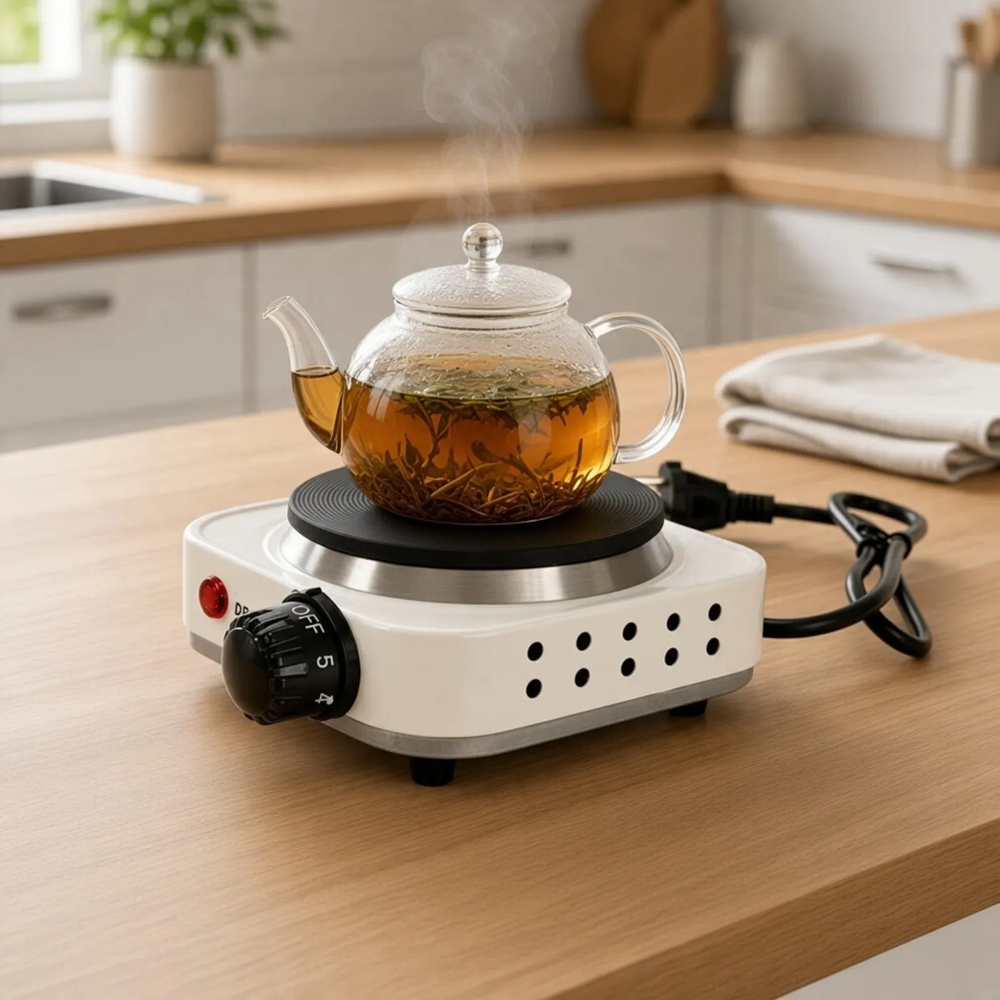 طباخ كهربائي مربع صغير 500 واط - دراغون (Dragon Electric Hot Plate)