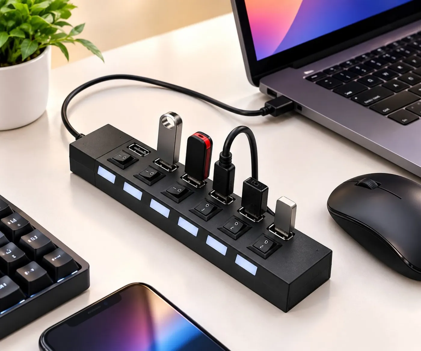 موزع USB