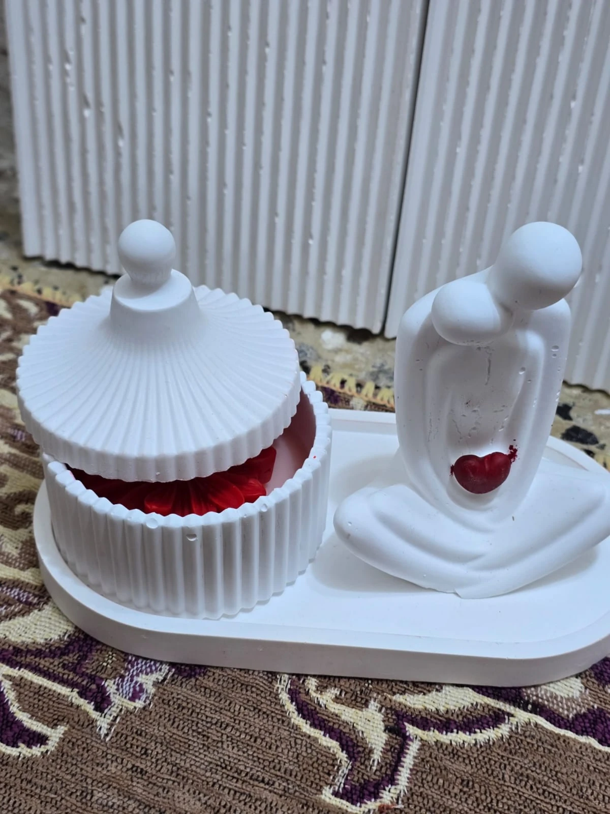 طقم ديكور منزلي أبيض | White Home Decor Set