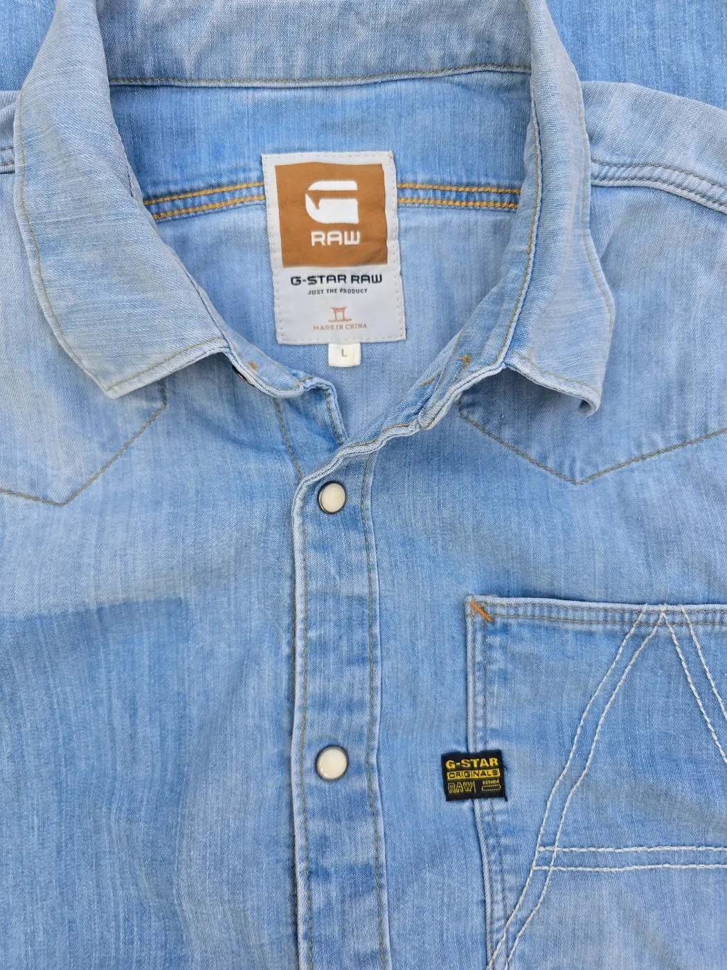 قميص جينز G-STAR RAW رجالي - صورة 3