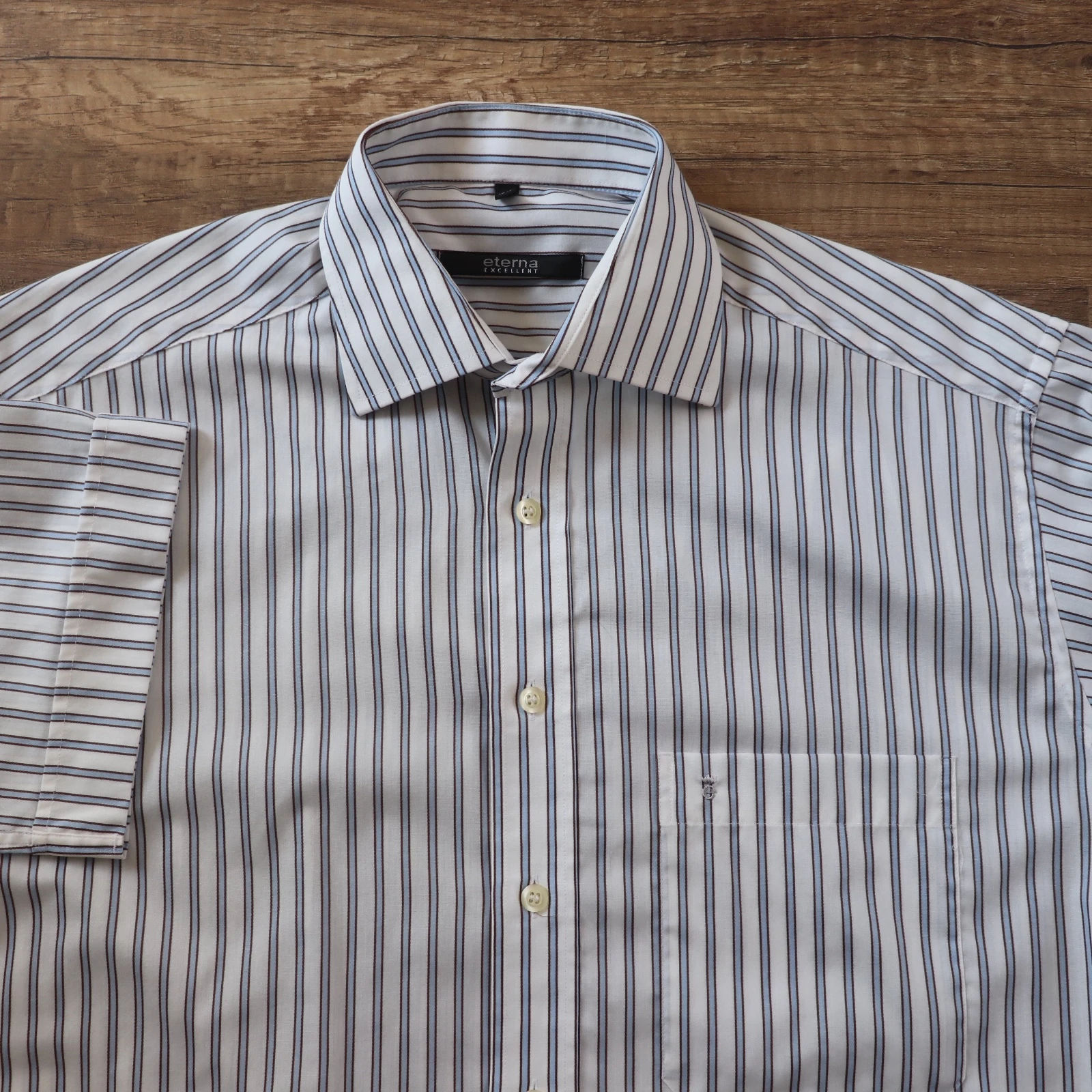 قميص رجالي مخطط من إيتيرنا | Eterna Striped Men's Shirt