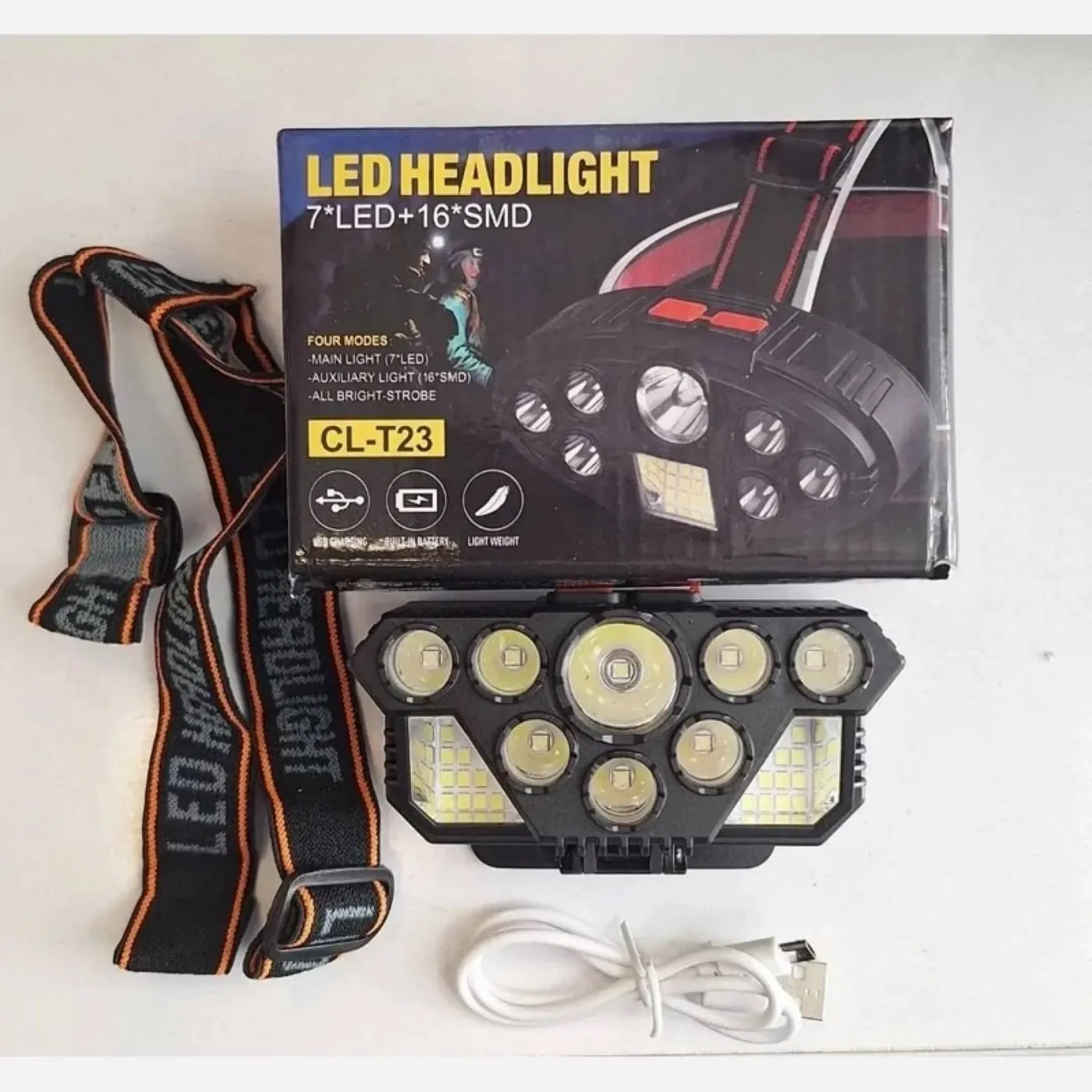 مصباح رأس LED قابل للشحن - صورة 2