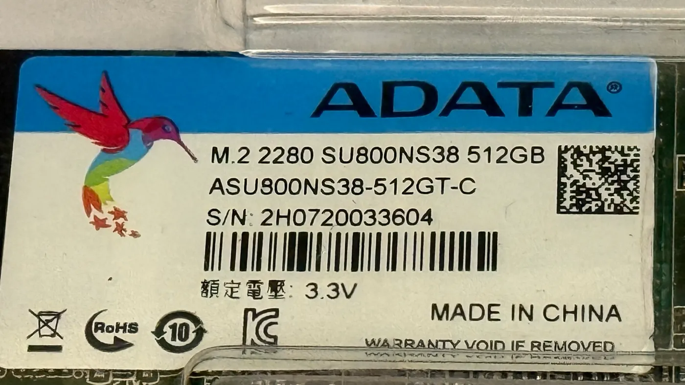 ذاكرة تخزين SSD ADATA M.2 سعة 512 كيكا