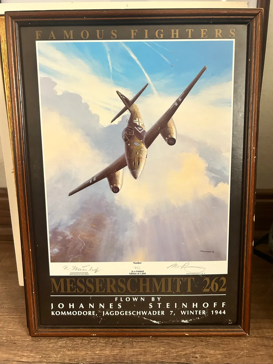 لوحة فنية لطائرة ميسرشميت 262 | Messerschmitt 262 Art Print