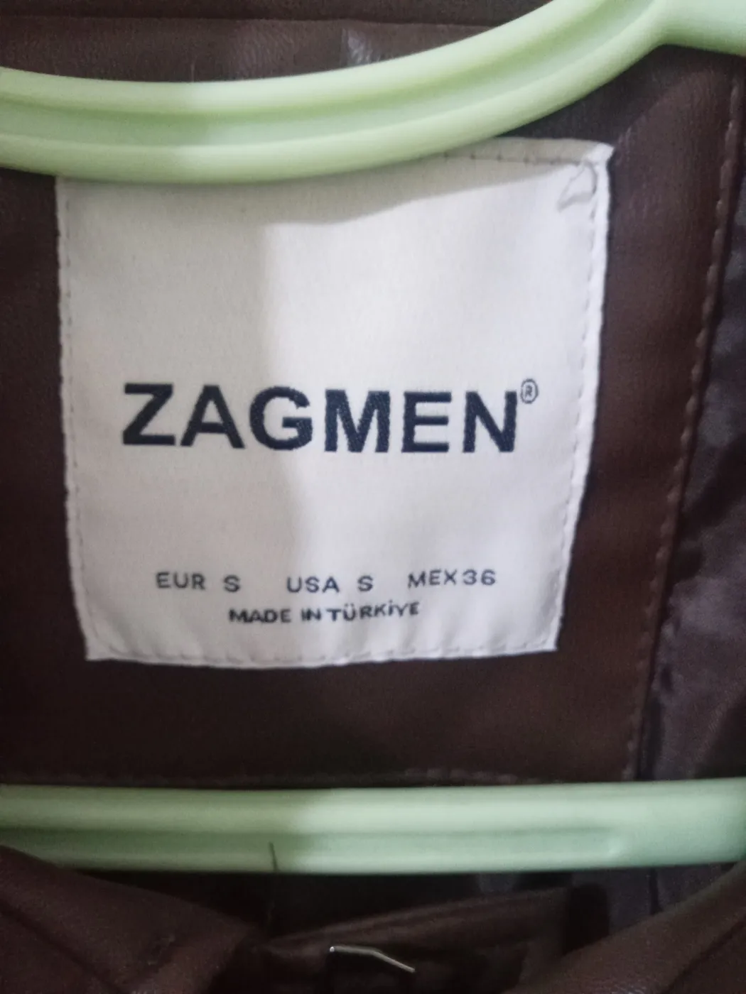 جاكيت جلد بني ZAGMEN | ZAGMEN Brown Leather Jacket