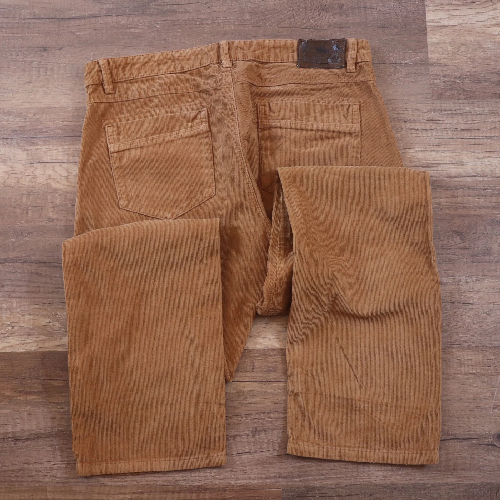 بنطرون كوردروي بولو | Brown Corduroy Pants - صورة 3