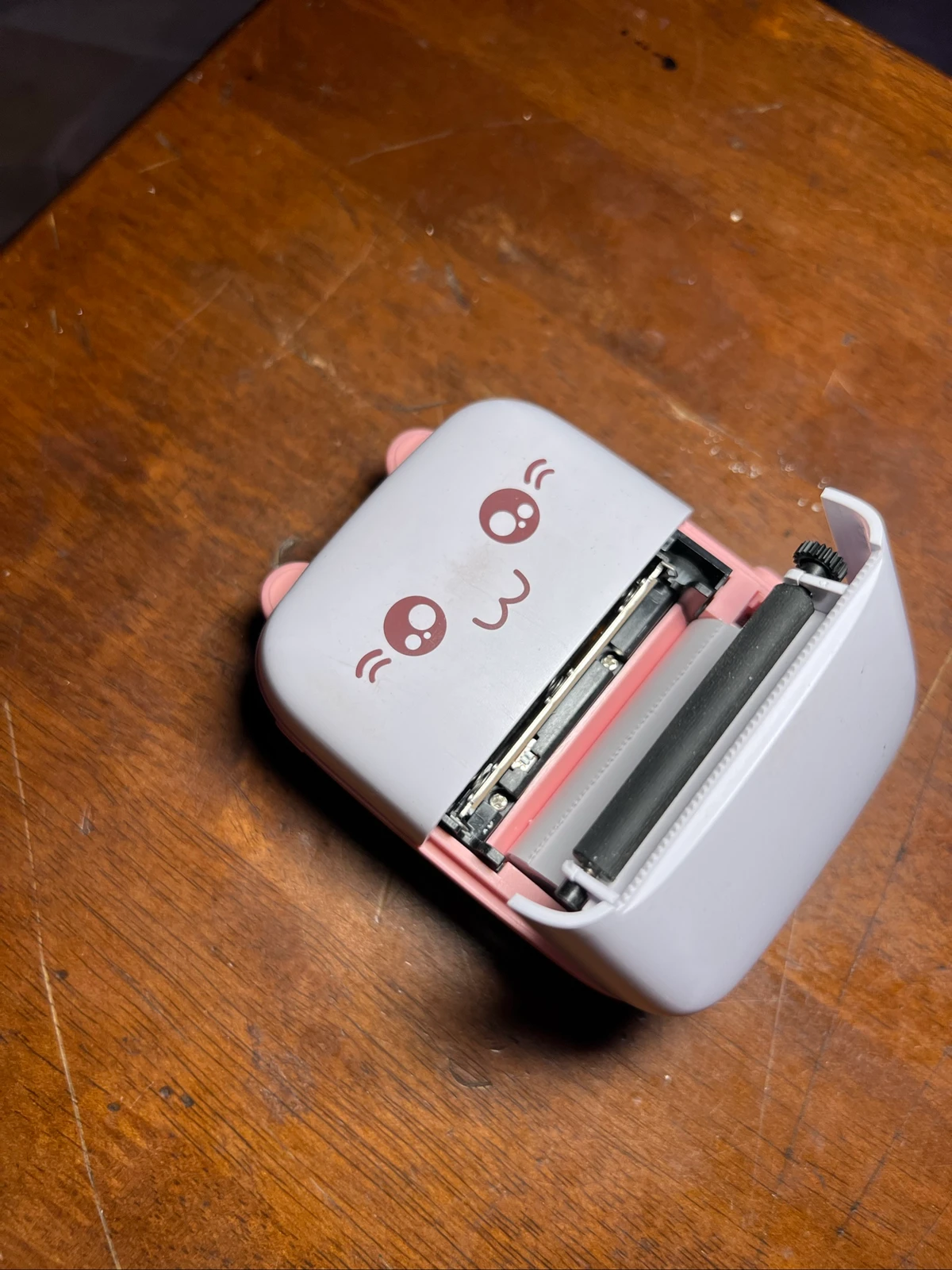 طابعة حرارية صغيرة بتصميم وجه قطة | Mini Cat Face Thermal Printer