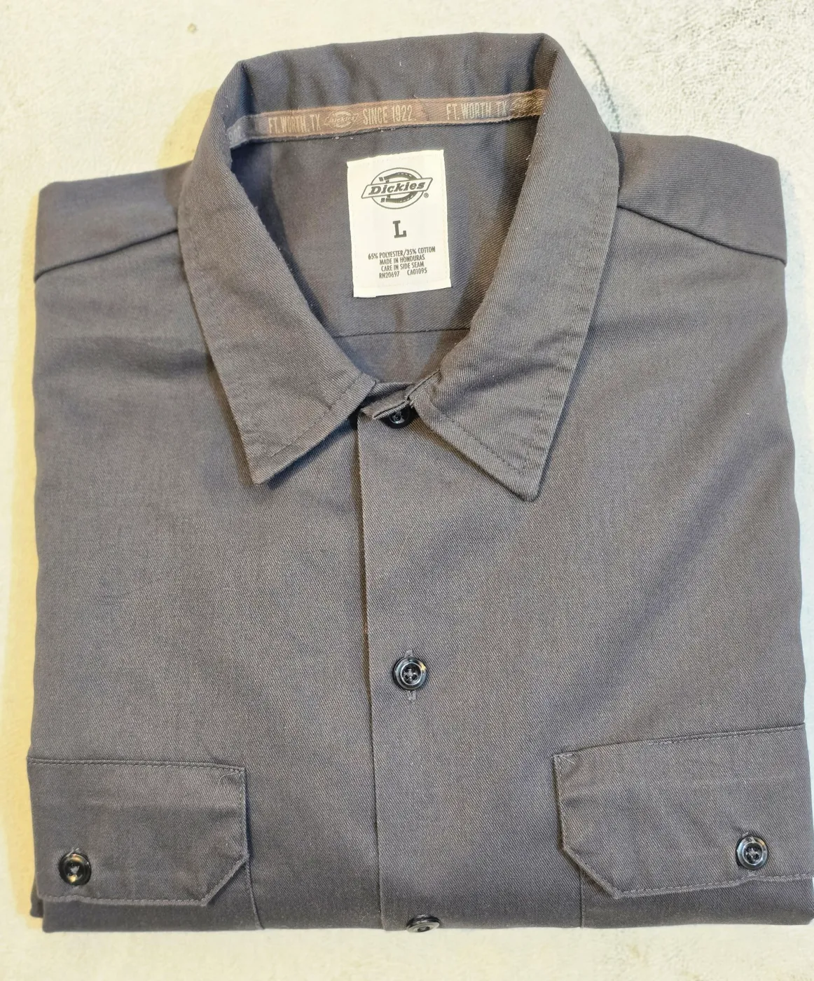 قميص عمل ديكيز رمادي | Dickies Grey Work Shirt