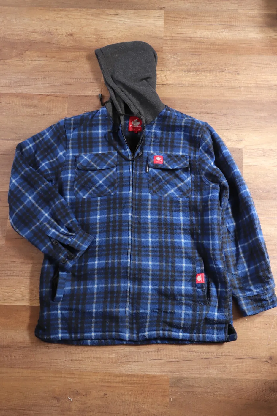 قمصلة Canadian Outdoor كاروهات ازرق واسود