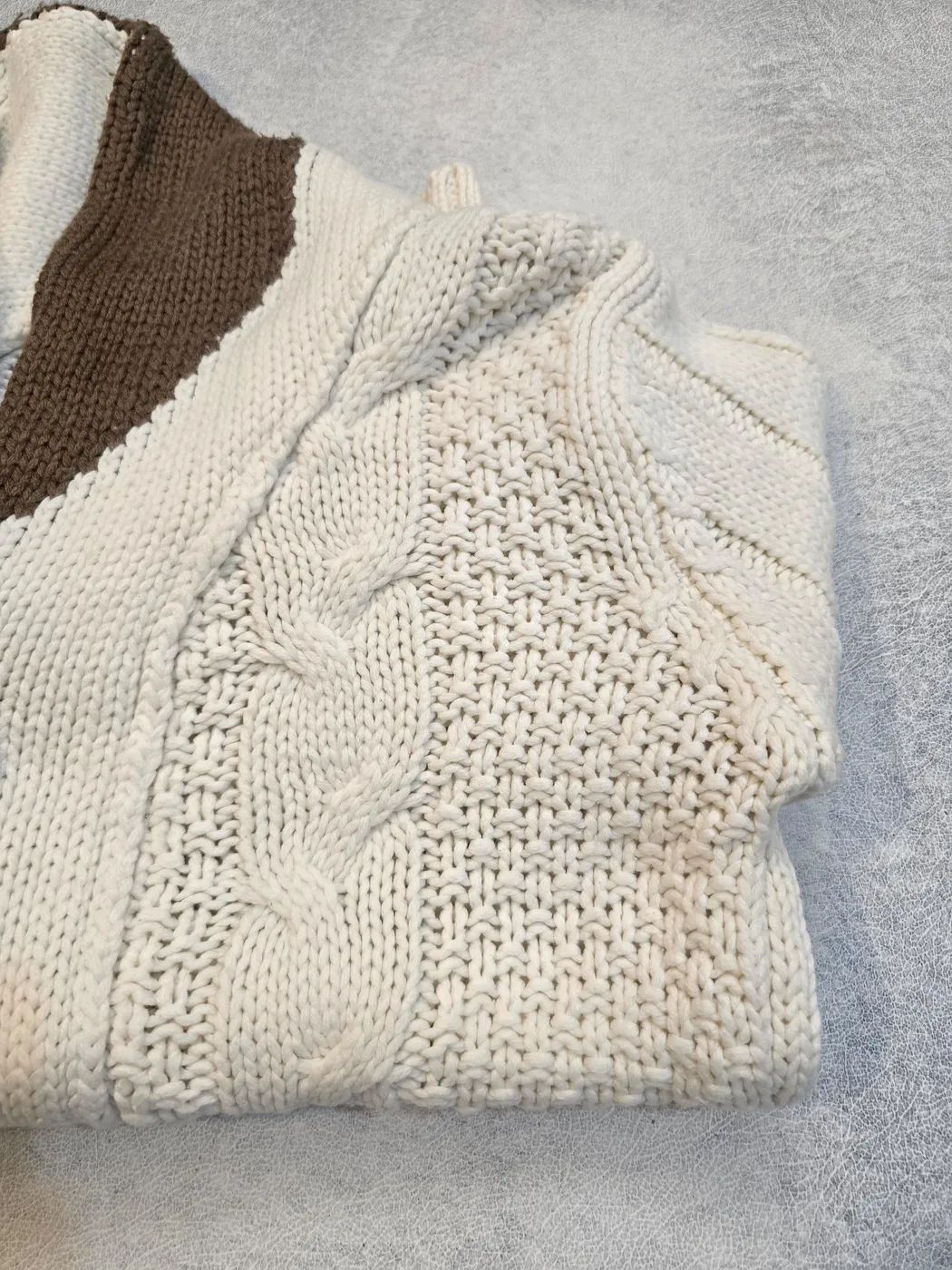 كارديغان محبوك بياقة شال | Knitted Shawl Collar Cardigan - صورة 5