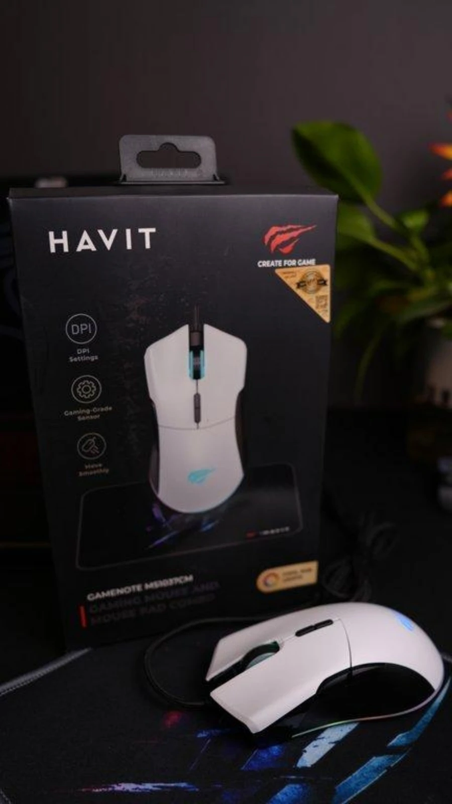عرض ماوس وماوس باد بضمان سنتين من Havit